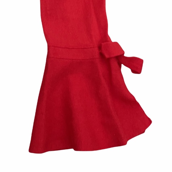 Carmen Marc Valvo red open cardigan bell cuff - Picture 5 of 9